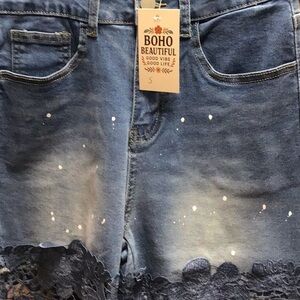 S Lace Jean Lace Bottom